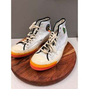 Converse Chuck Taylor All Star 70 Rayguns High Top Sneakers Mens White Orange